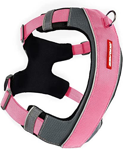 EzyDog X-Link Dog Harness, No Pull Design with Front D-Ring - X-Small, Pink - color: Pink, size: X-Small