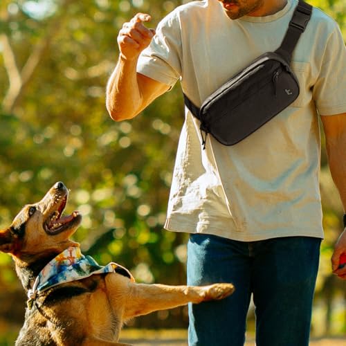 tomtoc 3.5L Sling Bag with RFID Blocking Crossbody Chest Pack for Men Women - color: Khaki, size: 3.5L