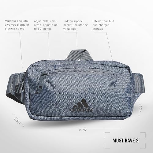 adidas Must Have Waist Pack - color: Twill Onix Grey/Onix Grey/2