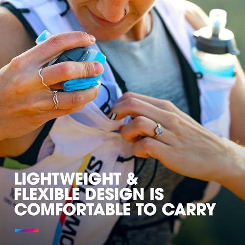HydraPak UltraFlask Speed - Collapsible Soft Flask Water Bottle for Hydration Vests and Running Packs with Easy Open Cap - style: 500ml Speed - Without Drink Straw