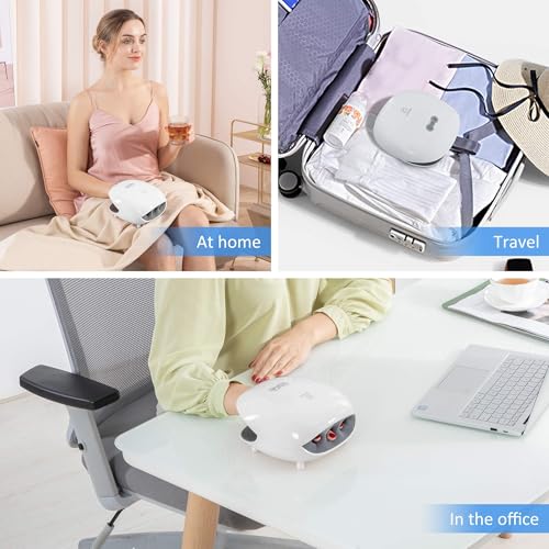 COMFIER 2026 FSA Wireless Hand Massager with Heat,3 Levels Compression & Heating, Rechargeable Hand Massager Machine for Carpal Tunnel, HSA Store Eligible Items, Gift for Men Women - color: White