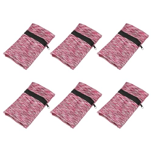 Wrist Pouch Wrist Wallet Wristband with Zipper - color: Pink