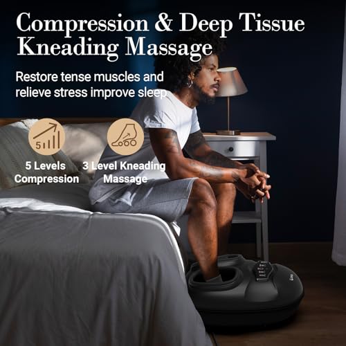 CuPiLo Smart Foot Massager with APP, FSA Eligible HSA - 2026 New Version - color: Piano Black