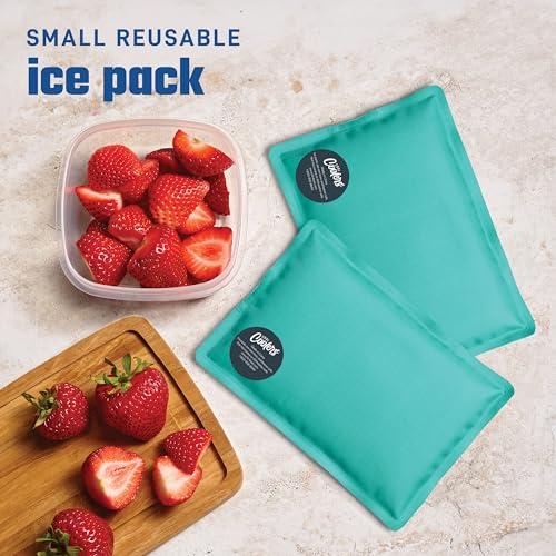 Fit & Fresh Cool Coolers Soft Ice Packs for Lunch Bags & Coolers, 2pk - color: Teal (2 Pack)