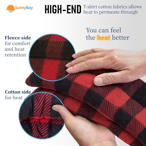 SunnyBay Lavender Heating Pad, Neck and Shoulder Wrap, 26x5 inch - color: Buffalo