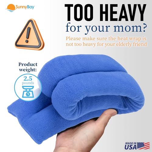 SunnyBay Heating Pad, Neck and Shoulder Wrap, 26 inch, Sky Blue - color: Sky Blue
