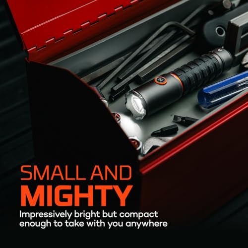 NEBO Torchy 3K EDC Flashlight, 3000 Lumen LED Compact Pocket Light, Gray - color: 3000 Lumen-Gray