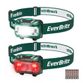 EverBrite Headlamp, 2 Pack LED Head Lamp for Kids & Adults, Red Light - color: Green