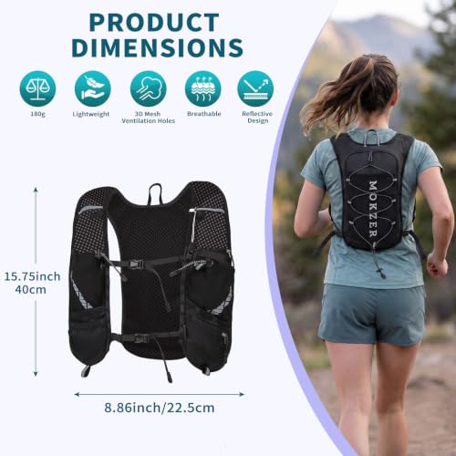 Running Vest Hydration Water Backpack with 2L Water Bladder for Women Men