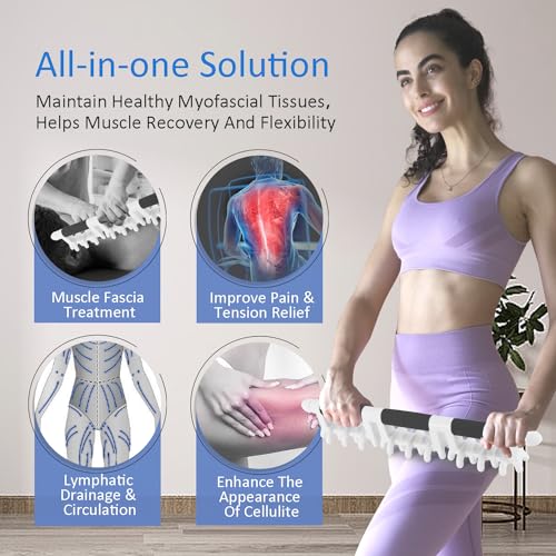 Strict Fascia Massage Tool Large Myofascial Release Blaster Tools for Anti-Cellulite Skin Soothing Lymphatic Drainage Trigger Point Deep Tissue Shoulder, Back，Psoas,Thighs, Butt & Full Body (Black) - color: Black, size: Large