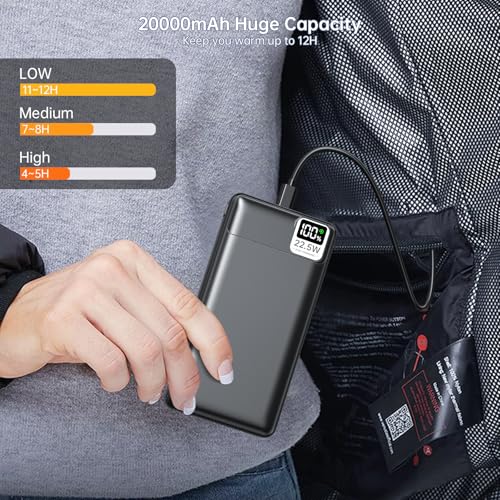 5V 2A 3A 20000mAh Battery Pack PD20W Fast Charging Power Bank - color: Black, size: 20000mAh