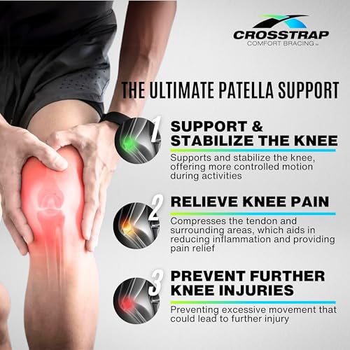 Stabilizing Patella Knee Strap | Patella Tendon Brace for Running, Cycling, Hiking, and Sports | Pain Relief and Support, Knee Stabilizer Brace For Exercise - size: 1 Strap (Small)