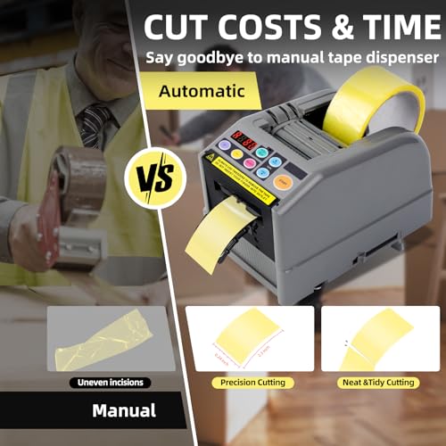 Ribbon Cutting Machine, 39.9 Inches Advanced Automatic Tape Dispenser, Ideal for Shipping, Gift Wrapping, Schools, Restaurants, Businesses, Homes