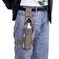 Drop Leg Water Bottle Holster, Pepper Spray Holder Adjustable Thigh Pepper Spray Pouch Open Top Thigh Pouch for Left/Right Leg - color: Tan