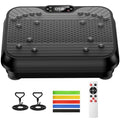 Vibration Plate Exercise Machine 350lbs Capacity Full Body Shaker - color: Deep Black
