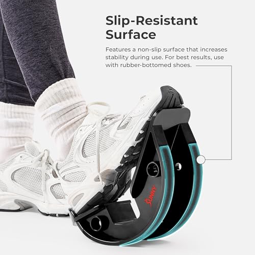 Sunny Health & Fitness Adjustable Calf & Ankle Stretcher - color: Black