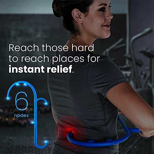 Mount Plus MP005 Back Massager Handheld Tool | Back and Neck Massager | Trigger Point Therapy Self Massage Tool | Fibromyalgia Pain Relief (1 Pack Purple) - color: 1 Pack Purple