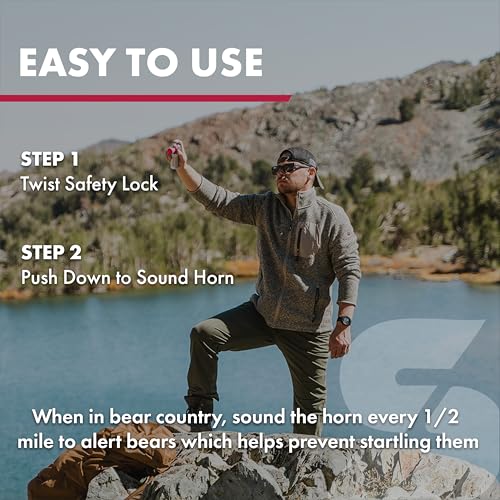 SABRE Frontiersman Bear Horn for Hiking & Camping, Bear Spray Companion