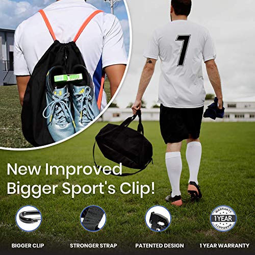 Footwear Clip, Shoe Bag, Hang Extra Shoes Cleats Boots or Gear on Your Bag. - color: 1-Pack Yellow