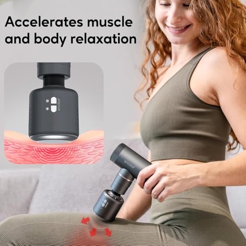 arboleaf Hot and Cold Massage Gun Deep Tissue, Percussion Muscle Massager - color: Slategray