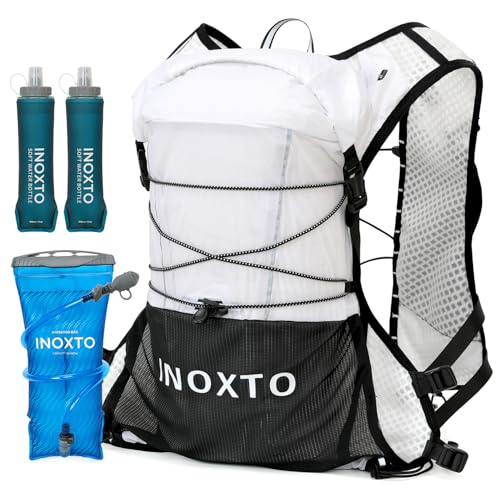 IX INOXTO Running Vest Hydration Backpack, Lightweight Running Backpack - color: White