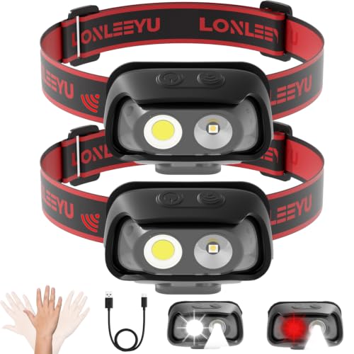 LED Headlamp Rechargeable, 2Pack Super Bright Headlight Flashlight - size: 2 Pack
