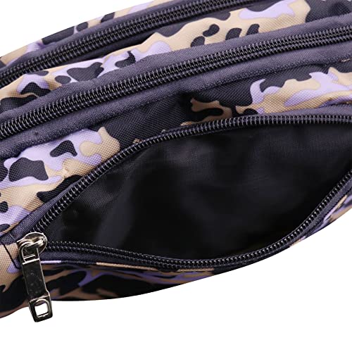 AIBEARTY Kids Fanny Pack Boys Small Camouflage Waist Pack Belt Waist Bag Pack Pouch with Adjustable Strap for Children Sport Running, Camping, Trip Deep Grey(2 Layer) - color: Deep Grey (2 Layer)