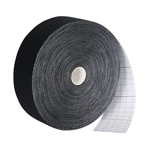 Black Kinesiology Tape Waterproof Jumbo Roll Uncut for Sports & Recovery