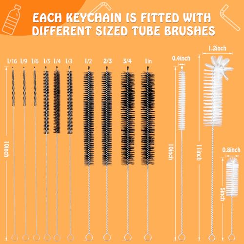 Bottle Brush Straw Cleaning Brush,Bottle Brush Cleaning Brush,Straw Cleaner Brush Set Drink Straws 2 in 1 Set
