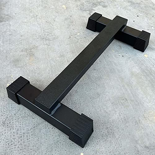BLUSLM Steel Calf Raise Bar, Standing Machine for Stretching, Squat, Foot Stretch, Anti-Slip Solid Block - color: Black 01
