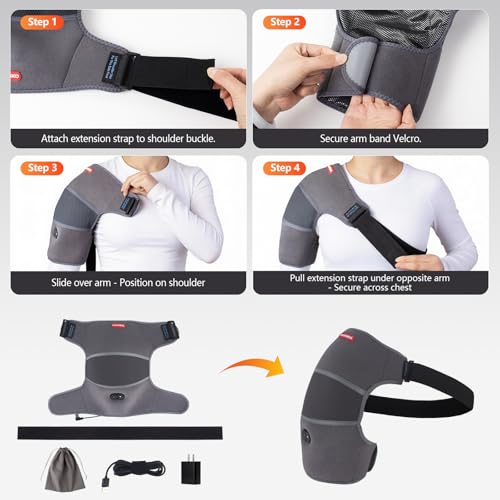 Shoulder Heating Pad Massager for Rotator Cuff Frozen Shoulder
