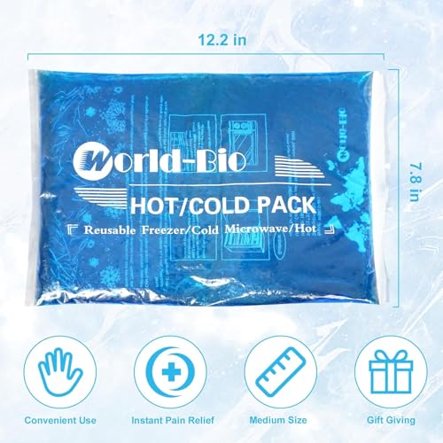 Large Reusable Gel Ice Pack for Injuries for Shoulder, Back(2 Packs) - style: LARGE 2 PACKS