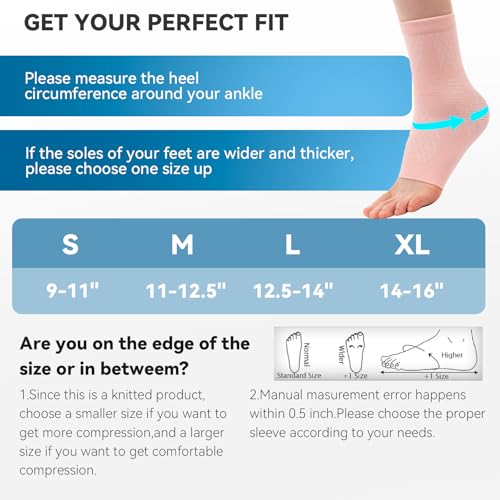 INDEEMAX 2 Pack Ankle Brace & Ankle Compression Sleeve for Women Men - color: Pink, size: X-Large
