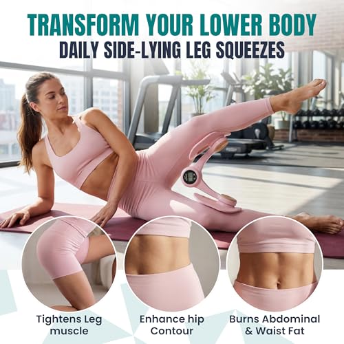 Smart Thigh Master | Rotatable Pelvic Floor Exercise Device for Women and Men with Auto-Counter Display | Inner Thigh Exerciser & Thigh Trainer for Women, Kegel Trainer for Butt & Leg Workouts