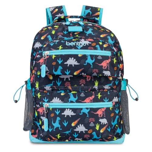 Bentgo Kids Print Durable & Water-Resistant Backpack - color: Dinosaur, size: Kids Medium