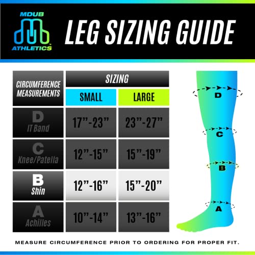Calf & Shin Supports, Shin Splint Brace | Adjustable Neoprene Shin Splint & Leg Compression Support Strap | for Strains, Injuries, Pain - size: Small (1 Strap)