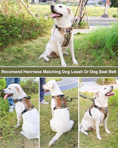 Tactical Dog Harness No Pull,Service Dog Vest with Handle,Army Camo, XL - color: Army Camo, size: XL(Neck: 22''-29.5'',Chest:25''-40''）
