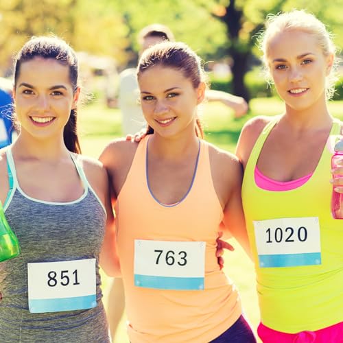 Wavwavw Clear Running Bib Clips Race Number