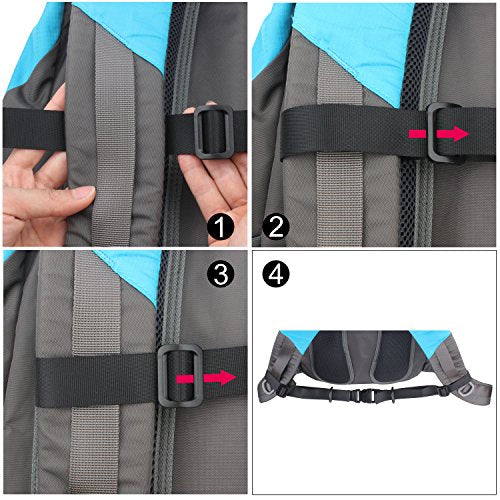 Wisdompro Backpack Chest Strap, Heavy Duty Backpack Sternum Strap Add on - color: Black
