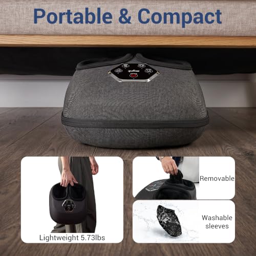 Mynt FSA Eligible Foot Massager with Heat, HSA Approved, Gifts for Mom Dad - color: Dark Gray