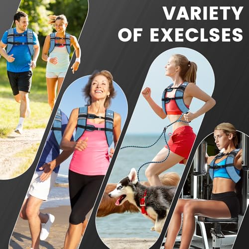 Weighted Vest Woman,Weight Vest for Women Men, - color: Blue, size: 12LB