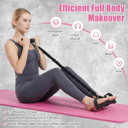 Arrowbash 15 Pcs Pedal Resistance Band Set, Pedal Puller Resistance Band