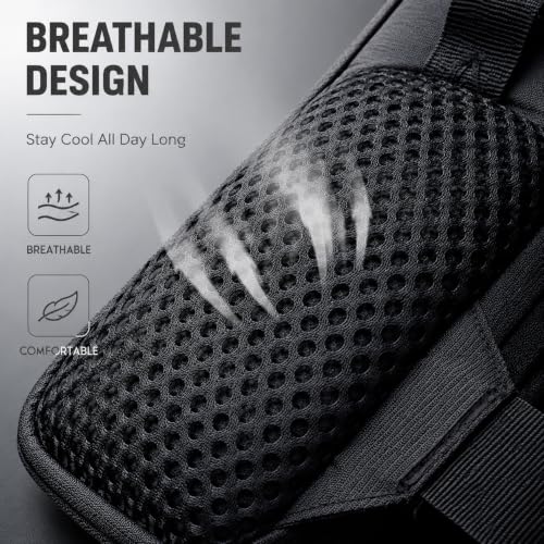 Simptech Mini Crossbody Sling Bag - Water-Resistant Dual Pocket Chest Pack - Lightweight Fanny Pack for Running, Travel & Everyday Workout - color: New Black