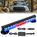 Nilight 12LED Wireless Red Blue Strobe Light 14" Magnetic Mount 12V - color: Red & Blue