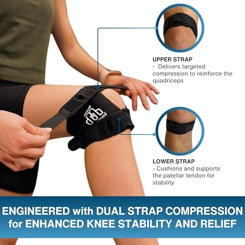 Patellar Tendon Support Strap - Patella Stabilizer Knee Brace for Women and Men, Knee Strap Patella Tendon Support, Patellar Tendonitis Brace, Pain Relief for ACL, MCL, PCL (Small) - size: Small