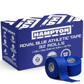 Hampton Adams Athletic Tape Multi Pack, Sports Medical Grade, Easy Tear - color: Royal Blue (32 Pack)