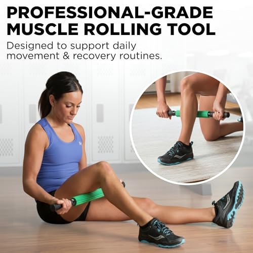 THERABAND Roller Massager+, Muscle, Fascia, Body Massage Tool, Back, 19" - style: Portable