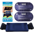 Ice Packs for Injuries Reusable, 3-Piece Set Soft Cold Gel Packs - color: 3pcs-navy