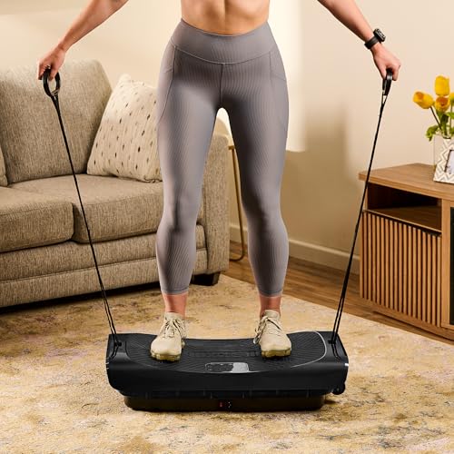 Lifepro Rumblex 4D Vibration Plate Exercise Machine with 7 Training Modes - color: Black, size: Pro