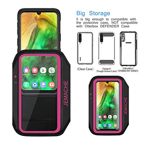 Running Armband for Samsung Galaxy A57 A56 A55 A54 (Rosy) - color: Rosy